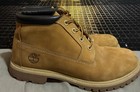 Timberland Men   s Brown Leather Chukka Ankle Boots Lace Up Rubber Sole Sz 8 5