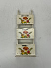 Vtg 1970s Sears Merry Mushroom Wood Pocket Letter Holder Wall Mount Organizer