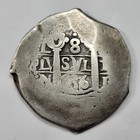 1736 Cob 8 Reales Lima Peru Assayer N 27 2g Circulated Nice Type  t900