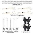 Body Piercing Kit 43pcs     Professional Ear Nose Piercing Kit With 12g 14g 16g   