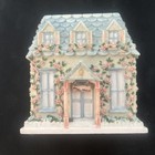 Vtg Pfaltzgraff Tea House Rose Cottage Resin Napkin Holder Cottagecore Farmhouse
