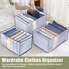  Drawer Organizers For Clothing 6pcs jeans shirt t-shirt bra underwear socks 