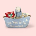 Baby Boy Girl Gift Basket Baby Shower Blue Book Basket Love You To The Moon