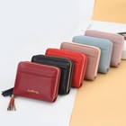 Women Small Wallet Leather Pocket Credit Card Holder Zip Coin Change Purse Gift