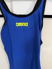 Arena Carbon Air Womens Competitive Kneeskin One-piece Swimsuit Blue Usa uk 26 