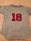 Mississippi Braves Aa Game Worn Used Jersey  18 Atlanta Braves Milb Sz 46 Mlb