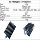 100w N-type Rf Fixed Attenuator 10db Dc-3ghz Coax Microwave Signal Vna Test Conn