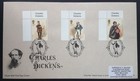 Gb 2012 Charles Dickens Set Of 6   Margins On First Day Covers  London Wc1b Shs