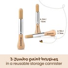 My First Paint Brush Set - 3 Pack  Ideal For Babies And Toddlers  Jumbo Brush   