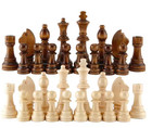 32pcs Wooden Chess Pieces Staunton Tournament Set King No Board