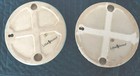 Vintage Blue Green Scrolling Ceramic Round Trivets Set Of 2 Lillian Vernon