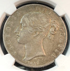 1847 Great Britain Crown Young Head Ngc Xf40 Beauty New Slab Chrc