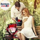 Roses Bouquet Artificial Flower - Preserved Red Rose Flowers With Love Necklace