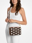 Michael Kors Jet Set Item Large East West Crossbody Zip Bag Polka Dot Brown