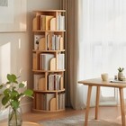5 Tier Rotating Bookshelf 360 Display Spinning Bookshelf Revolving Bookcase