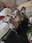Christofle Marly Gorgeous Vintage Coffee Pot  Silverplated Louis Xv Style