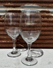 Libbey Perception Clear Stemware Classic Design Wine Glass  unmarked  Set Of 2