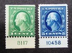 Us Washington Stamps    Pair             Perf 11 Mint   Nh