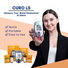 Quick Home Blood Total Cholesterol And Triglycerides Test Kit - Curo L5 Digital