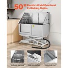 Uimoso 50  Electric Pet Dog Grooming Tub Stainless Steel With Water Filter