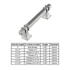 Brushed Nickel Traditional Cabinet Handles Pull Kitchen Hardware Stainless Steel