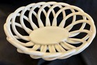 Eucalyptus Stoneware Woven Ceramic Bread Basket  Pre-2000  For Williams sonoma