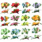 12 Pcs Flower Hair Clips Leaf Floral Barrettes Multicolor Hawaiian Headpiece    