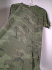 Vtg Camouflage Army Military Green T-shirt Tee Unisex Single Stitch