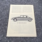 Original 1969 Citroen Ds-21 Dealer Sales Brochure Motorcade Road Test Article