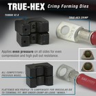 Temco Th0416 18-pair Die Set For The Th0006 Hydraulic Cable Lug Crimper