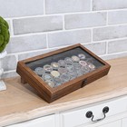 Tempered-glass Top Wooden Jewelry Display Case With Removable Base  Black Luxuri