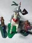 Marx Medieval Knights 4  1 5 - 1966 Castle Playset milton Bradley Seige  007 