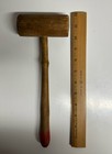 Old Time Wooden Judge Gavel 12    With 4    Head  Vintage Antique Law