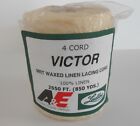 Waxed Linen Cord Lacing Thread 4-cord Rug Braiding Weaving Twine 1  Roll 850yd