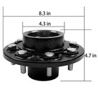 8 X 6 5 Lug Bolt On Wheels Fit For Shipping Container Hub And Spindle Kit 8000lb