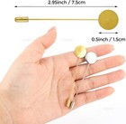 3pc Lapel Pin Stick Craft Lapel Pins suit Tie Hat Scarf Diy Costume Jewelry