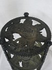 Vintage Antique Ornate Floral Flower Iron 3-tier Plant Stand Claw Foot