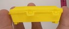 Vintage Mr  Bones Skeleton Candy Yellow Plastic Coffin  Empty  Fleer  1980s
