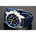 Seiko Snd379r Chronograph Blue Dial Quartz Stainless Steel Men   s Watch New Japan