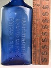 Rare Marsh   Burke Cobalt Blue Drugstore Medicine Bottle Princeton Nj Wtco 1894