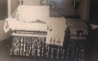 Vtg Postmortem Funeral Photo 1900s Old Woman Death Casket Coffin Hands Crossed