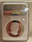 2017 Canada  20 Ngc Pf70 U c E r Canoe Colorized 1 Oz Silver Coin