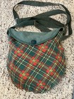Vintage 1960   s Girl Scout Mess Kit Canteen W  Plaid Carrying Bags   Bolo Tie 