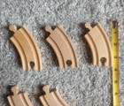 Wooden Train Track 10 Pcs  Small Curved Brio thomas Compatible