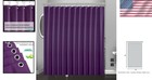 Purple Plastic Shower Curtain 72x72 Inch Lightweight Water Resistant Bathroom