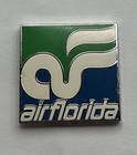 Air Florida Airline Pin   Green  White   Blue Logo   Gold Gift Box   Repro Gift