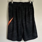 Nike Dri-fit Athletic Shorts Black Gray Orange Abstract Kids Xl