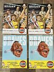  vtg  1959-65 Milwaukee Braves Baseball Lot Of Programs Blatz Pabst Miller Beer