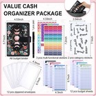 A6 Budget Binder W zipper Envelopes  Money Organizer For Cash