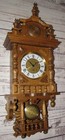 German Quarter Hour Westminster Chime Balcony Wall Clock Highly Carved 8-day